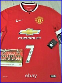 024 Angel Di Maria Signed No 7 Manchester United Football Shirt + Club COA