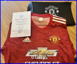 024 Marcus Rashford signed Manchester United Football Shirt +Presentation Case