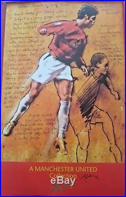 10 Limited Edition Signed Manchester United Prints by Artist Harold Riley