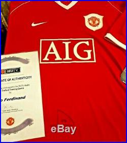 142 Rio Ferdinand Signed Shirt from Manchester United Football Club