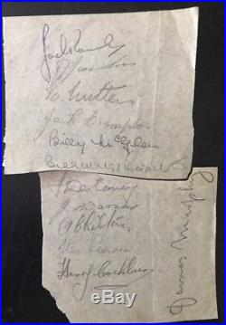 1940s Signed Busby Babes Autograph Page X12 Manchester United Jimmy Murphy