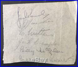 1940s Signed Busby Babes Autograph Page X12 Manchester United Jimmy Murphy