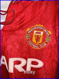 1992 Umbro Manchester United Ince 8 Signed Shirt Home 92 93