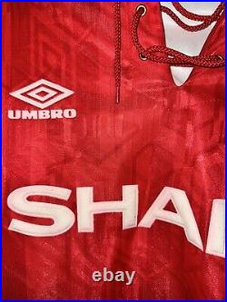 1992 Umbro Manchester United Ince 8 Signed Shirt Home 92 93
