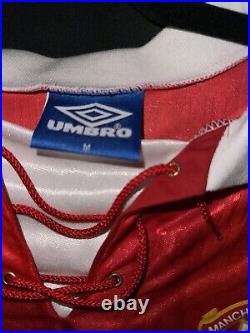 1992 Umbro Manchester United Ince 8 Signed Shirt Home 92 93