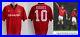 1994-96 Original Manchester United Home Shirt Signed by Mark Hughes No. 10 RARE