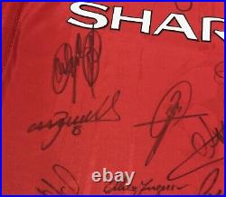 1998- 1999 Manchester United Treble Winners Squad Signed Shirt with COA 1998- 1999 Manchester United Treble Winners Squad Signed Shirt with COA