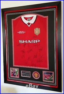 1999 Manchester United Signed Shirt AUTOGRAPH JERSEY Display