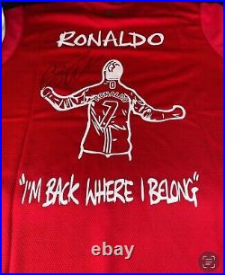 1 Of 1 Cristiano CR7 Ronaldo Signed Manchester United Shirt FULL GRAPH VIDEO