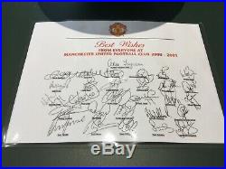 2000/01 Manchester United Football Signed by 13 Beckham Stam Yorke Man Utd Ball