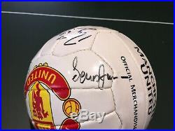 2000/01 Manchester United Football Signed by 13 Beckham Stam Yorke Man Utd Ball