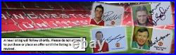 2000-01 Manchester United Home Shirt Squad Signed + COA & Map RARE