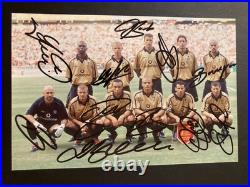 2001 MANCHESTER UNITED signed Team Photo complete David Beckham Giggs and more