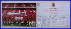 2004-05 Manchester United Football Squad Signed inc. Rooney, Giggs & Scholes COA 2004-05 Manchester United Football Squad Signed inc. Rooney, Giggs & Scholes COA