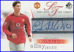 2004 Sp Authentic Christiano Ronaldo Sign Of The Times Autograph Auto 041/144