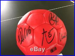 2005/06 Manchester United Football Signed 12 Ronaldo Ole Giggs COA Man Utd Ball