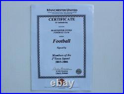 2005-06 Manchester United Football Squad Signed inc. Keane & Van Nistelrooy COA