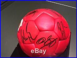 2006 2007 Manchester United Football Signed by 20 Rooney Giggs COA Man Utd Ball
