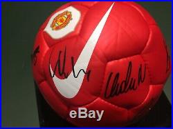 2006 2007 Manchester United Football Signed by 20 Rooney Giggs COA Man Utd Ball