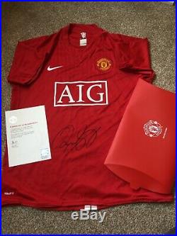 2008-09 Man Utd Champions Home Shirt Signed by RYAN GIGGS Manchester United RARE