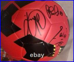2008 09 Manchester United Football Signed 16 Scholes Park Giggs COA Man Utd Ball