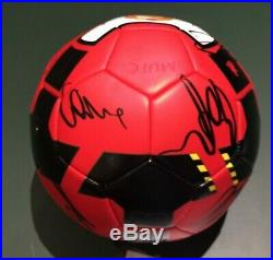 2008-09 Manchester United Football Signed 19 Giggs Rooney Evra COA Man Utd Ball
