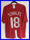 2008/09 Manchester United Home Shirt Hand Signed Paul Scholes Coa