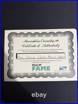 2008/09 Manchester United Home Shirt Hand Signed Paul Scholes Coa