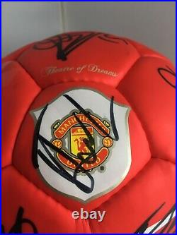 2008-9 Manchester United Team Man Utd Signed Football 17 Signatures Authentic
