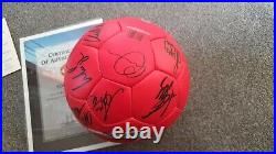 2008-9 Manchester United Team signed team ball including Cristiano Ronaldo