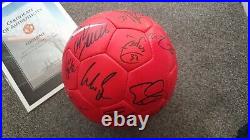 2008-9 Manchester United Team signed team ball including Cristiano Ronaldo