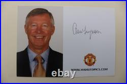 2010-11 Sir Alex Ferguson Signed Manchester United Club Card VERY RARE (31117)