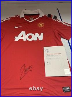 2010 2011 Dimitar Berbatov Manchester United Signed Shirt Man Utd BNWT New COA