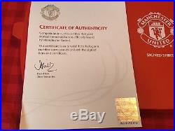 2012 2013 Manchester United Club COA Anderson Signed Football Shirt Man U