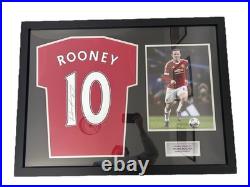 2015/2016 Signed Wayne Rooney Shirt Manchester United Panoramic A1 Sporting