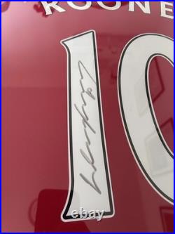 2015/2016 Signed Wayne Rooney Shirt Manchester United Panoramic A1 Sporting