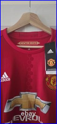 2016-17 Manchester United Home Shirt Signed by Paul Pogba RARE