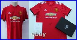 2017-18 Manchester United Home Shirt Signed by Romelu Lukaku with Official COA