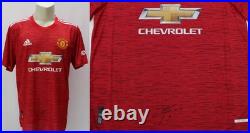 2020-21 Manchester United Home Shirt Signed by Anthony Martial with COA (24504)