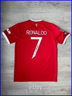2021/2022 Manchester United Christiano Ronaldo Signed Jersey Autographed withCOA