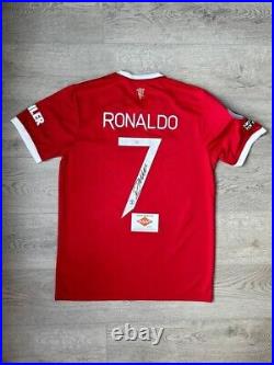 2021/2022 Manchester United Christiano Ronaldo Signed Jersey Autographed withCOA