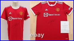 2021-22 Manchester United Home Shirt Signed by Anthony Martial with Official COA