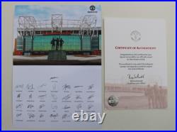2022-23 Manchester United Football Squad Signed inc. Fernandes + Official COA 2022-23 Manchester United Football Squad Signed inc. Fernandes + Official COA