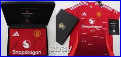 2024-25 Manchester United Home Shirt Squad Signed with Official COA & Gift Box