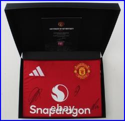 2024-25 Manchester United Home Shirt Squad Signed with Official COA & Gift Box