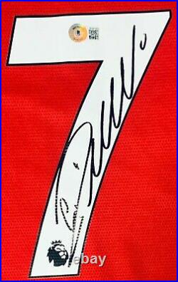 21/22 Manchester United Cristiano Ronaldo Signed Jersey MANU Beckett Witnessed