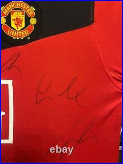 2 x Squad Signed Manchester United Shirts 2008-2009/10