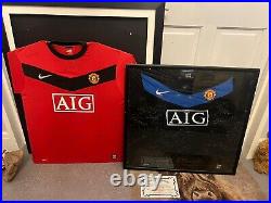 2 x Squad Signed Manchester United Shirts 2008-2009/10