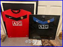 2 x Squad Signed Manchester United Shirts 2008-2009/10