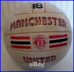 3 Signed Manchester United Footballs From 1990,1991,1993/94 + Photo's
